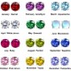 3Pairs Birthstone Earrings 12 Months For Women Hypoallergenic Butterfly Flower Stud Earrings For Birthday Gift